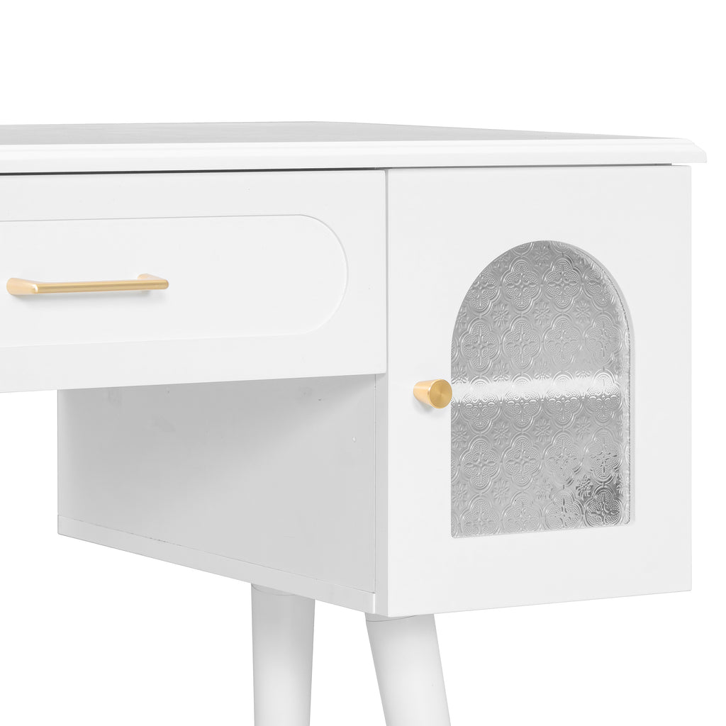 Elegant Vanity Makeup Table & Chair Set