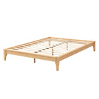 12 Inch Full Size Solid Dry Bamboo Wood Platform Bed Frame