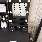 Vanity Table with Mirror & Adjustable LED Lights