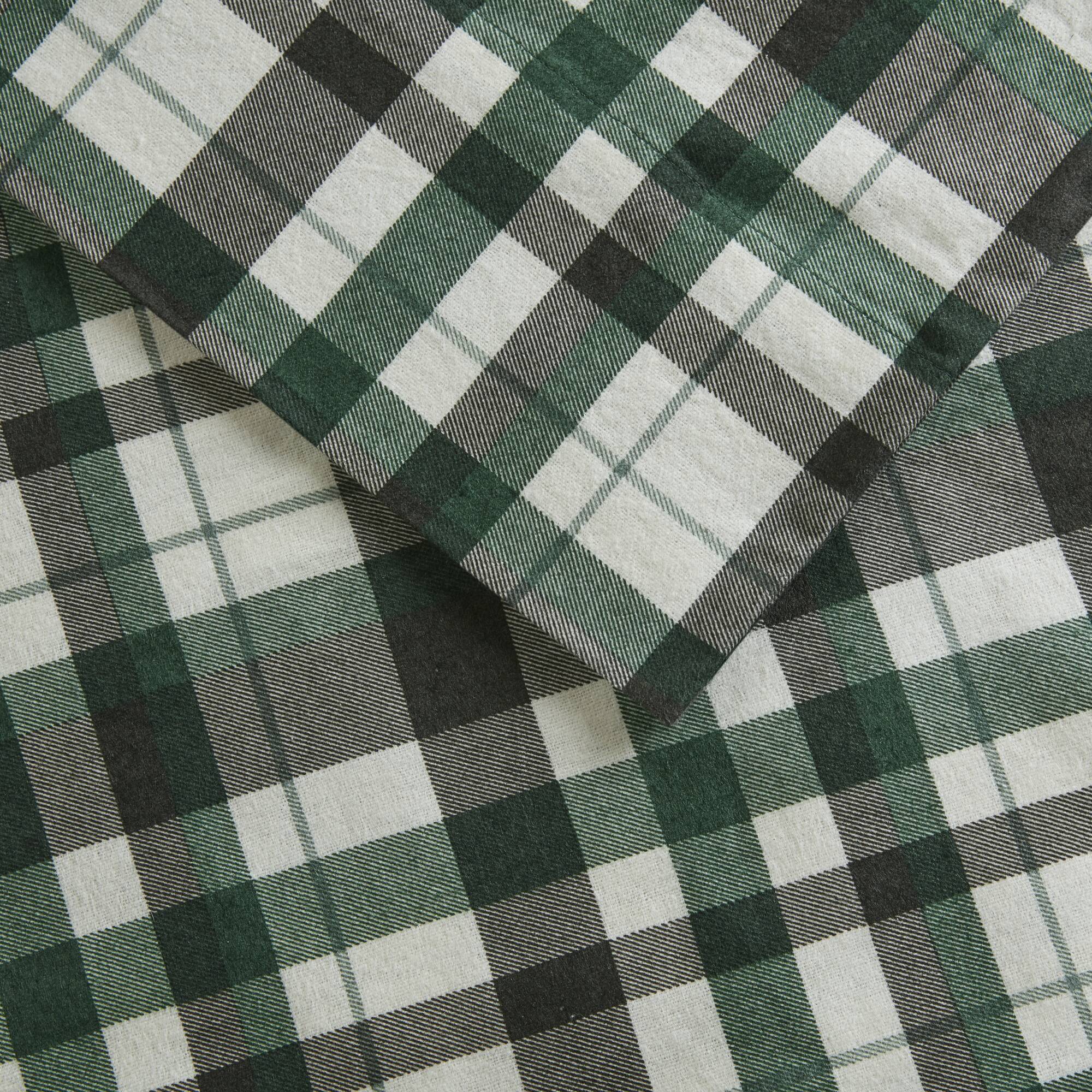 4 Pieces Queen 100% Cotton Flannel Printed Sheet Set Finton