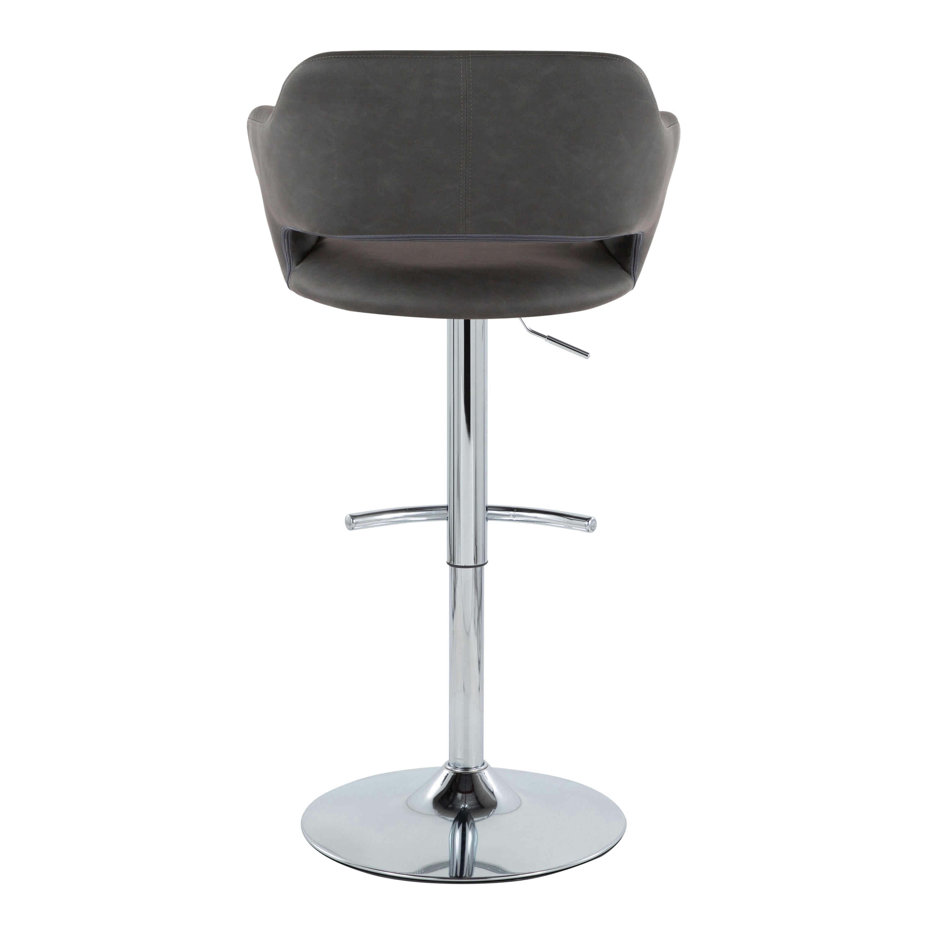 Contemporary Adjustable Barstool with Swivel