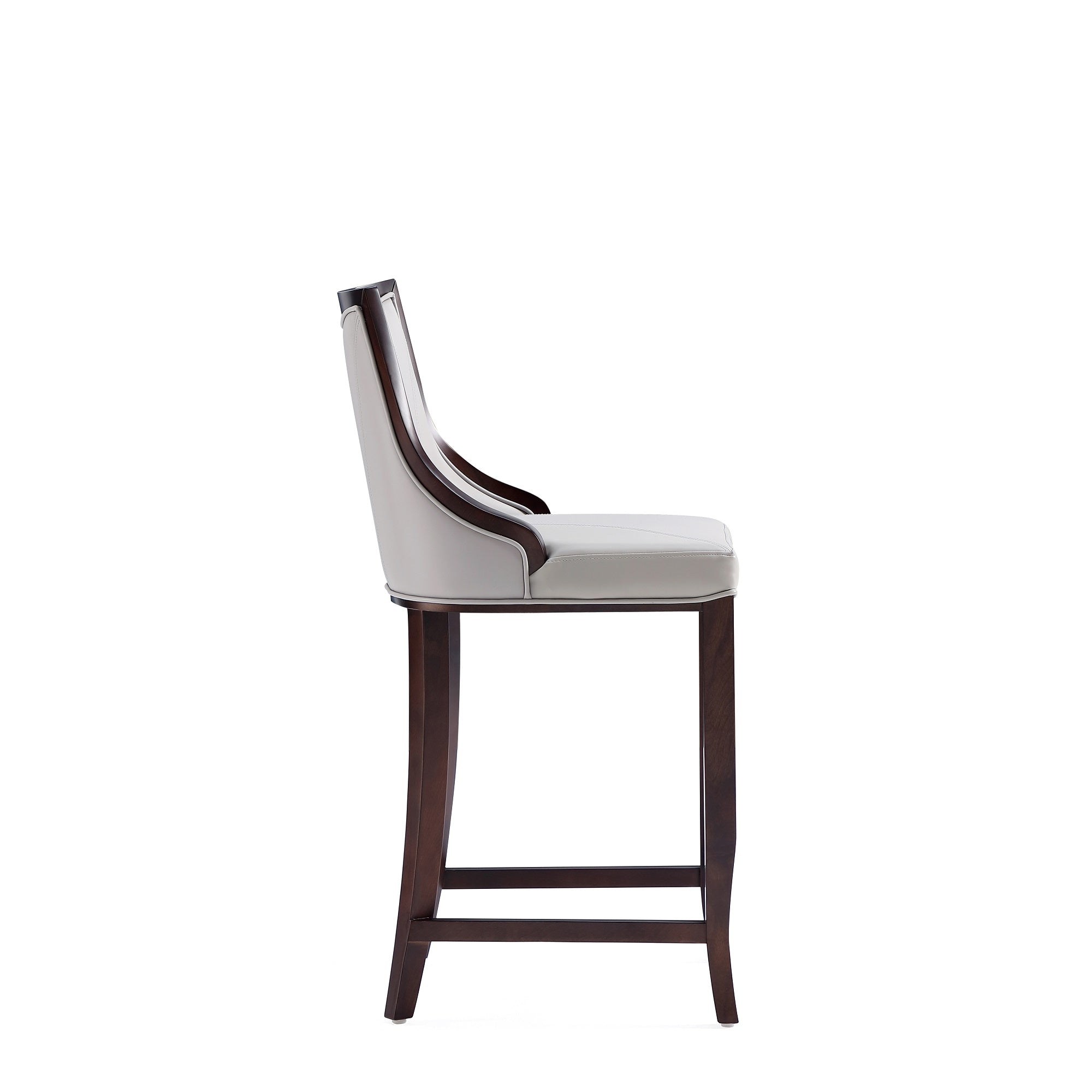 Emperor Wood Upholstered Barstool