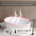 47" Acrylic Freestanding Bathtub