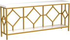 70.9" Extra Long Sofa Table - Industrial Style