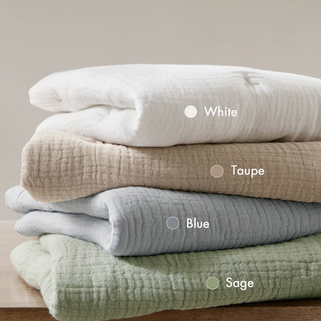 3-Piece Full/Queen Cotton Embroidered Quilt Set