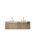 MURI 60" Bathroom Vanity & Sink, Floating Storage Cabinet