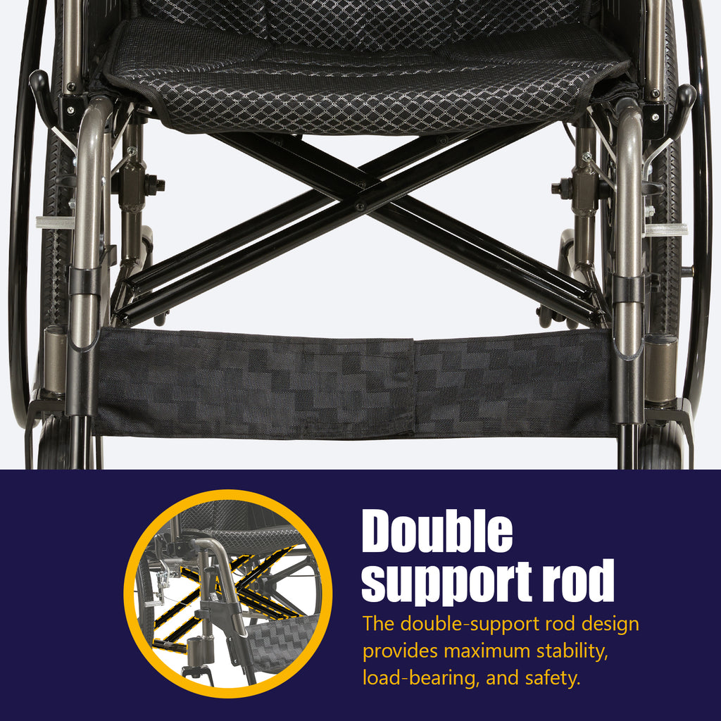 Aluminum Alloy Transport Wheelchair
