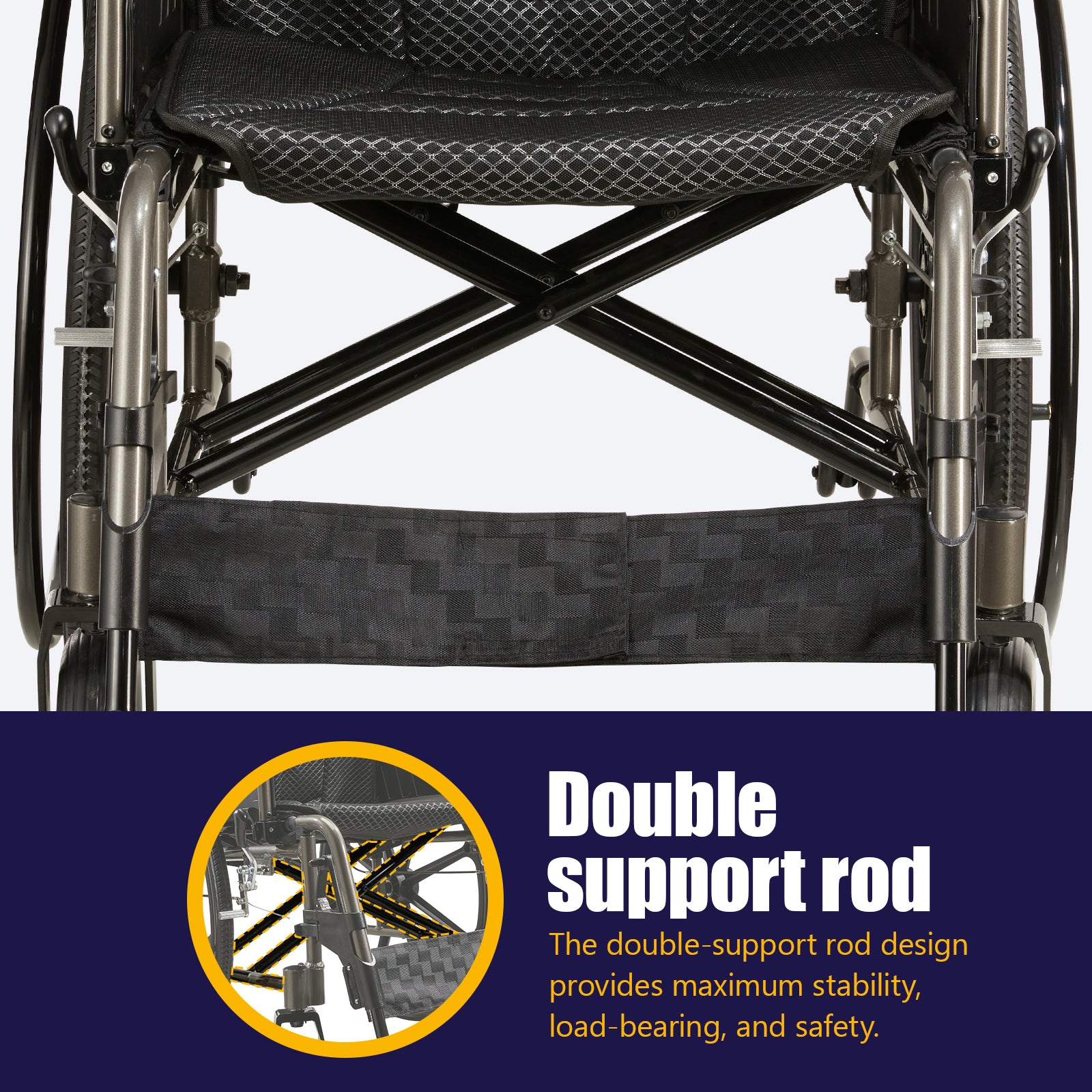 Aluminum Alloy Transport Wheelchair