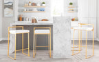 30" Contemporary Stackable Barstool Set of 3