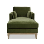 Knox 65" Modern Farmhouse Chaise Lounge Chair, Olive