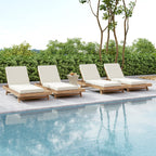 Lounge Chaise Set with Adjustable Backrest