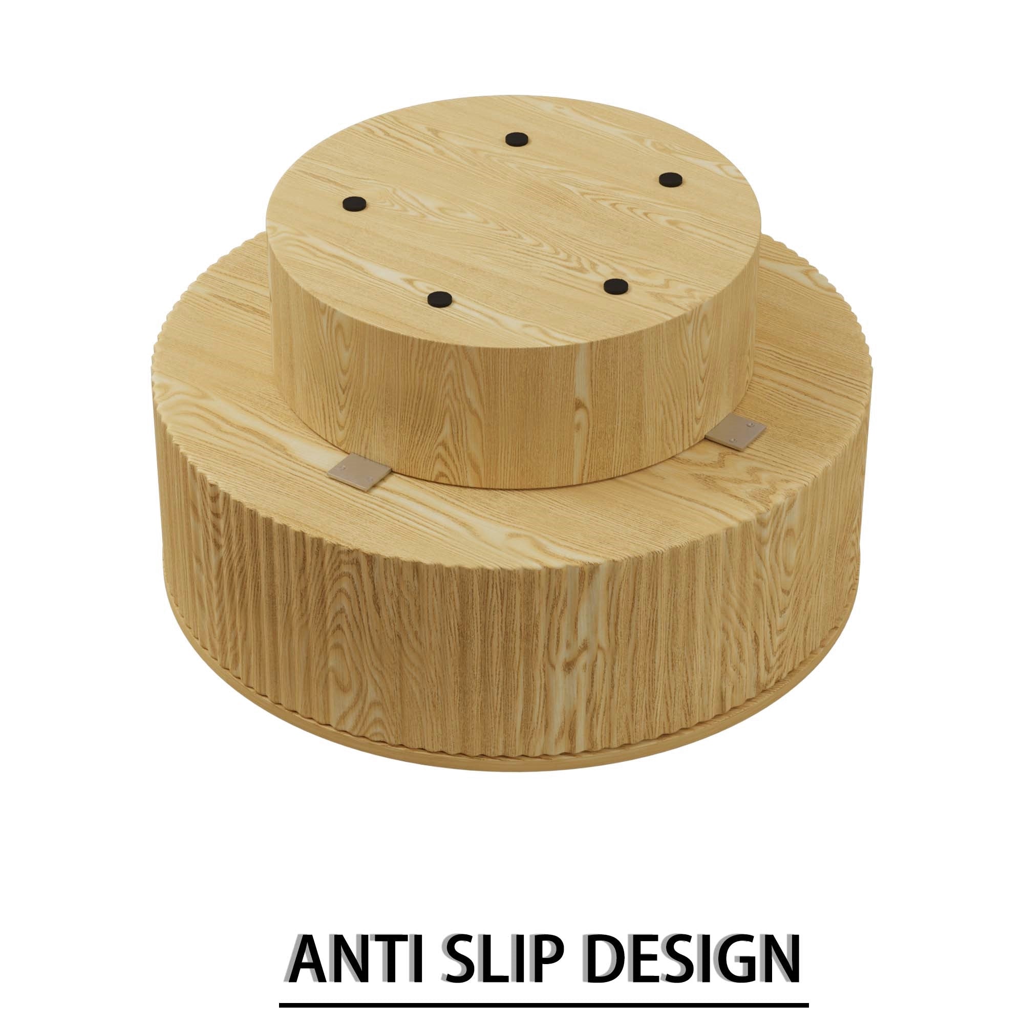 29.53" MDF Modern Circular Coffee Table
