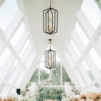 8-Light Lantern Tired Farmhouse Ceiling Hanging Light