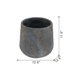 Cement Planter - 12.6" x 12.6" x 11.8"