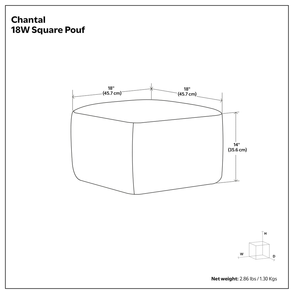 Chantal Round Pouf
