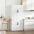 White Steel Kitchen Pantry Storage Cabinet