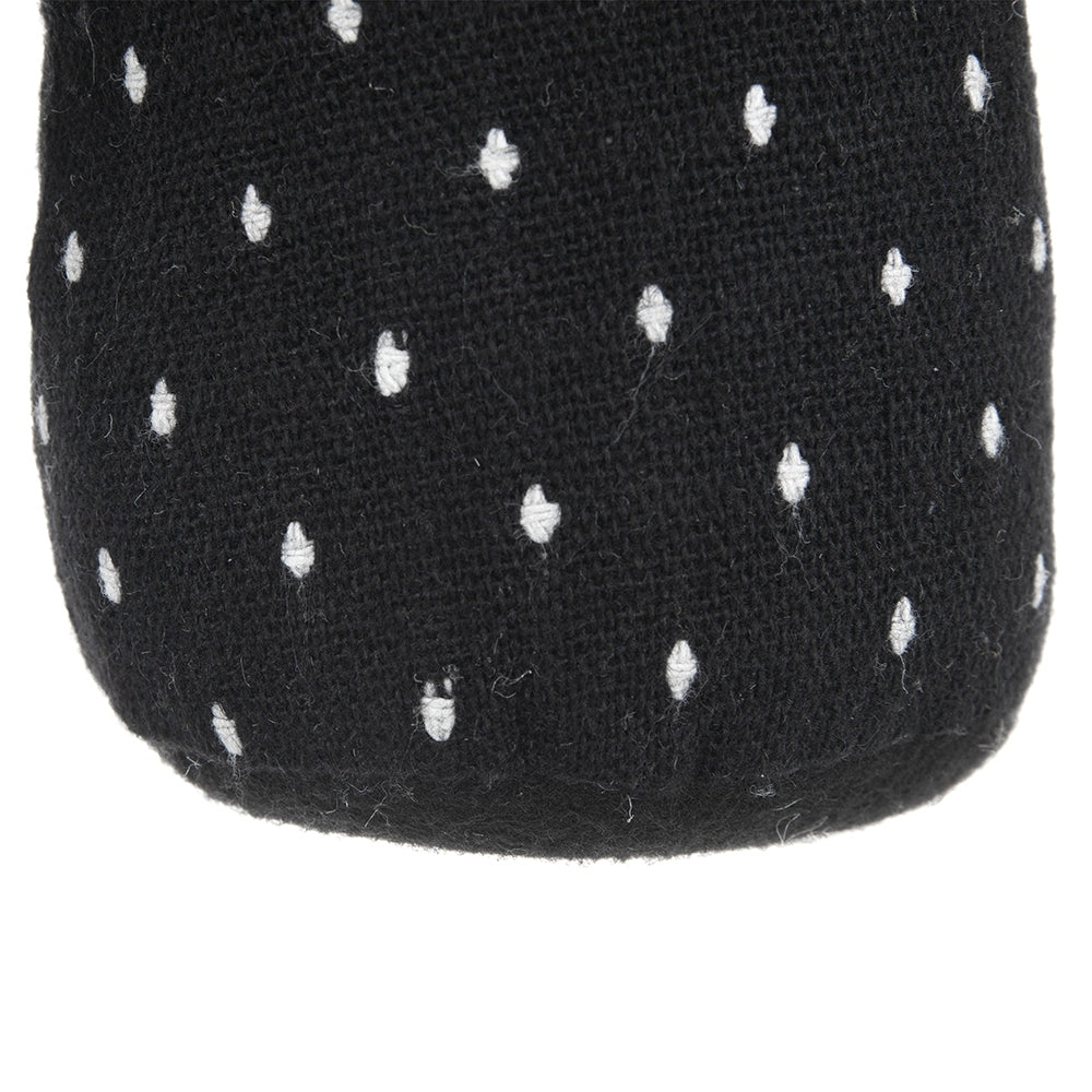 Fabric Black Gnome With Wings Decor
