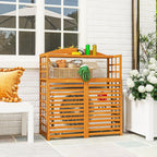 Outsunny Wood Air Conditioner Fence