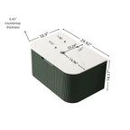 Dina 30'' Wall Mounted Plywood Cabinet with Carrara