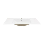 24"x18" White Rectangular Single Vanity Top