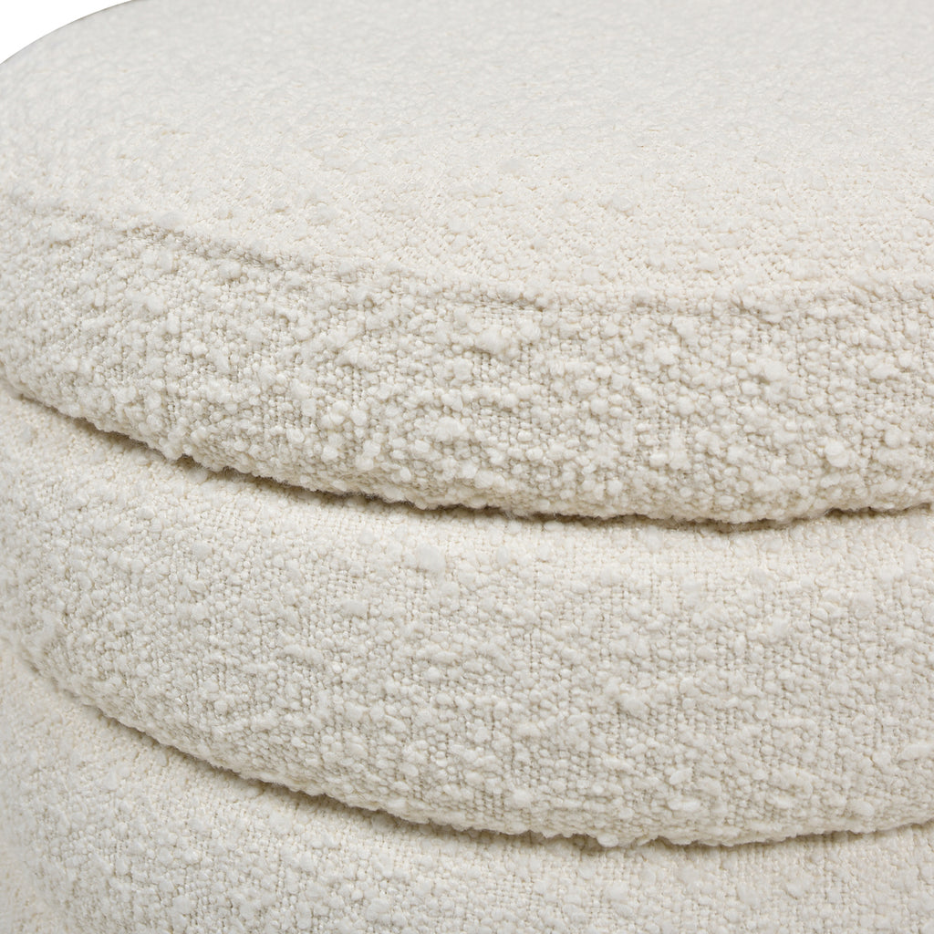 Fuji 19" Oversized Round Storage Ottoman