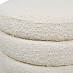 Fuji 19" Oversized Round Storage Ottoman