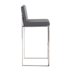 30" Contemporary High Back Barstool Set