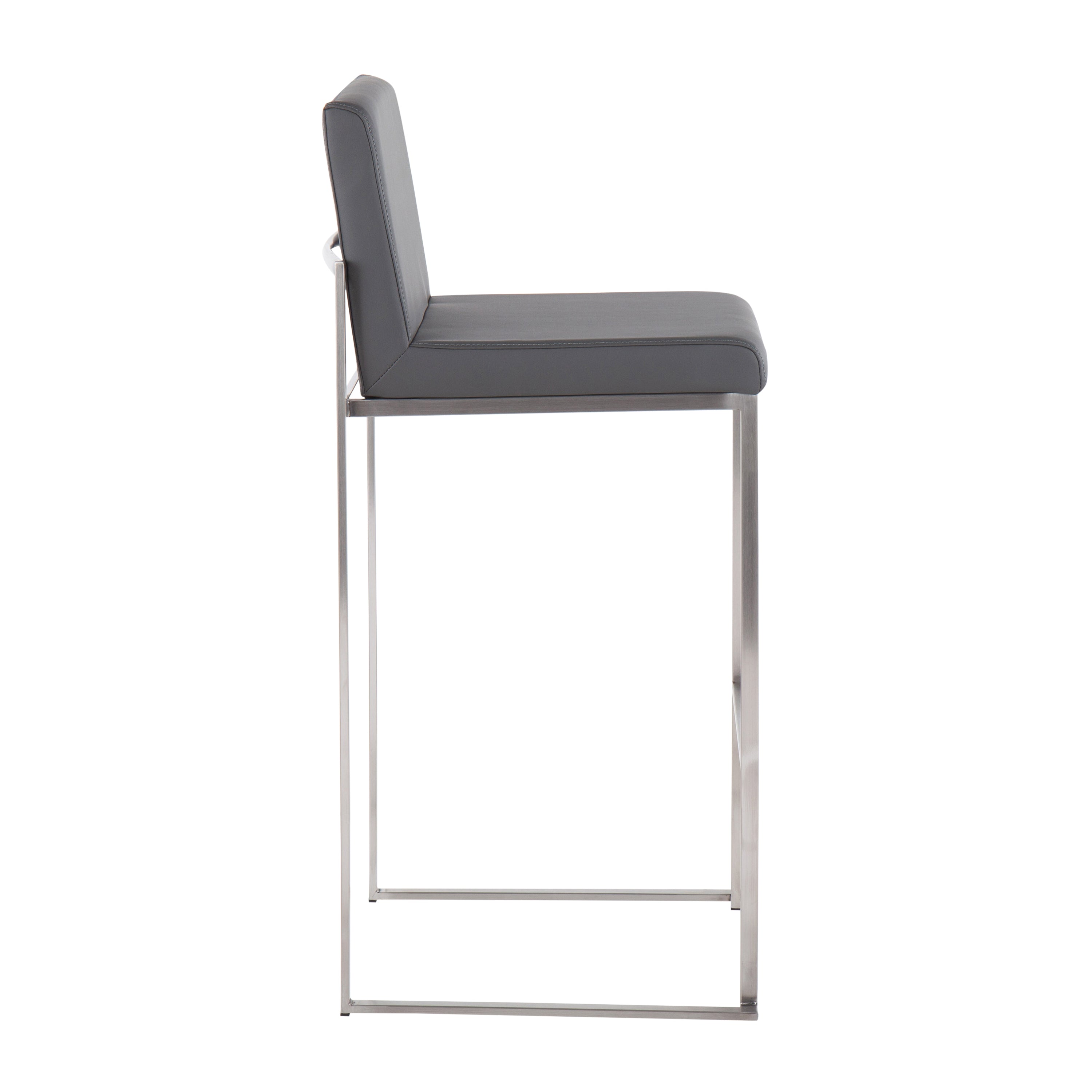 30" Contemporary High Back Barstool Set