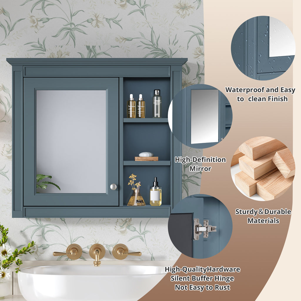 30" x 28" Medicine Cabinet with Mirror