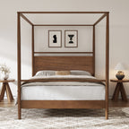 Solid Wood Canopy Bed Frame – King Size