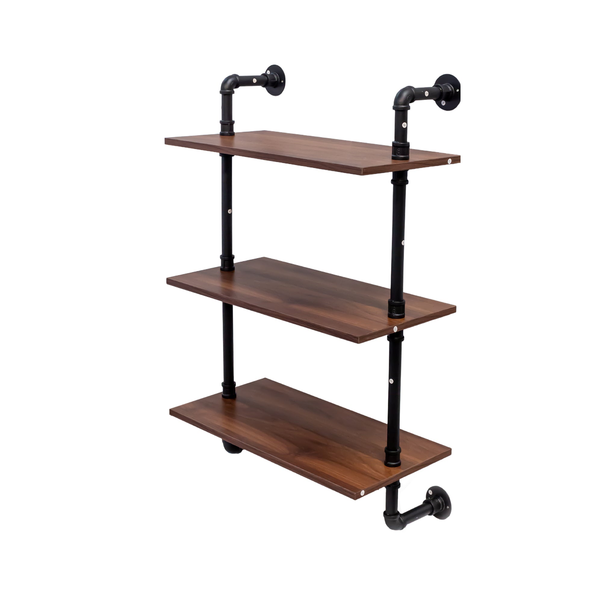 Industrial Pipe Shelf - 3 Tier & 2 Tier Wall Mounted Shelves