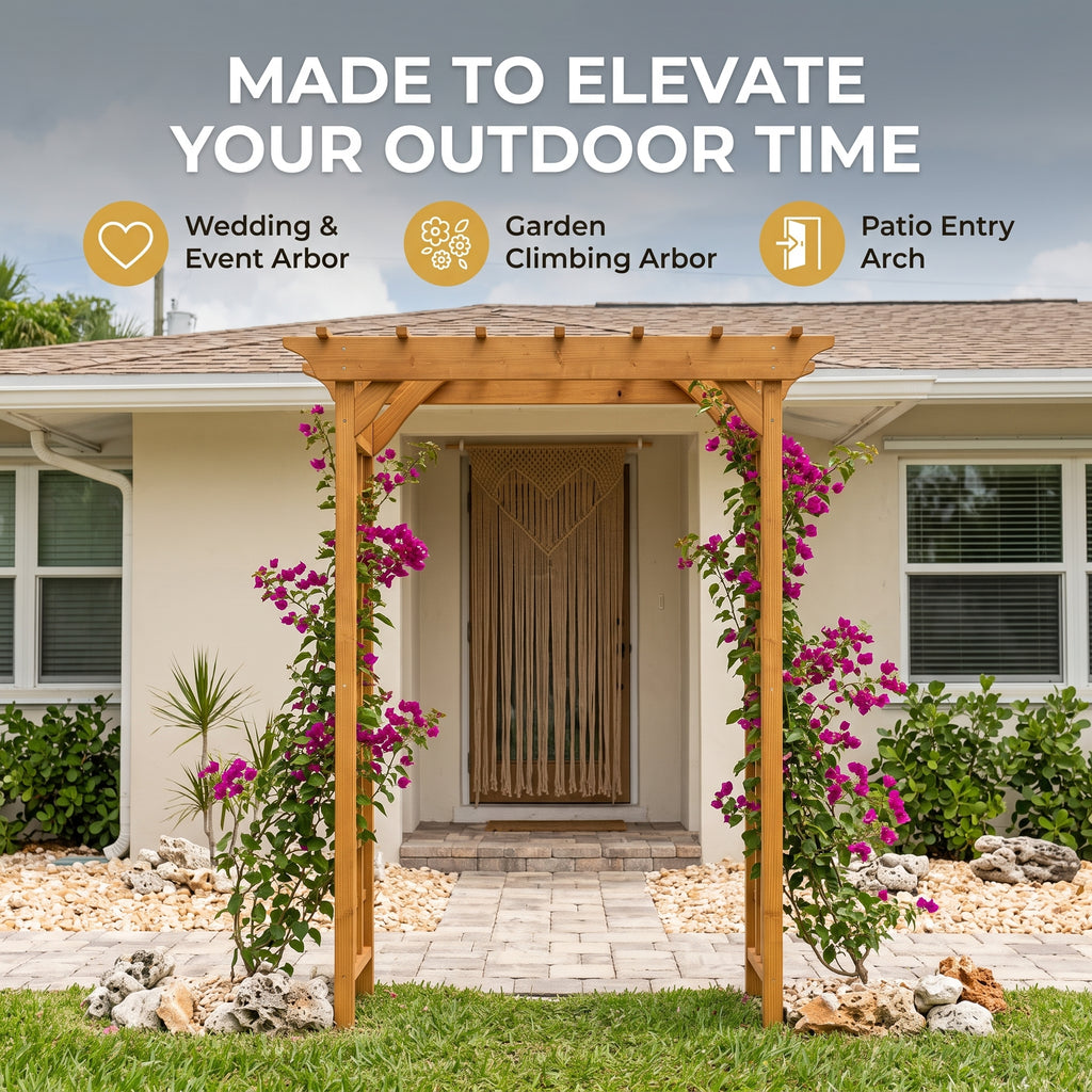 Wooden Arbor for Wedding and Garden Use