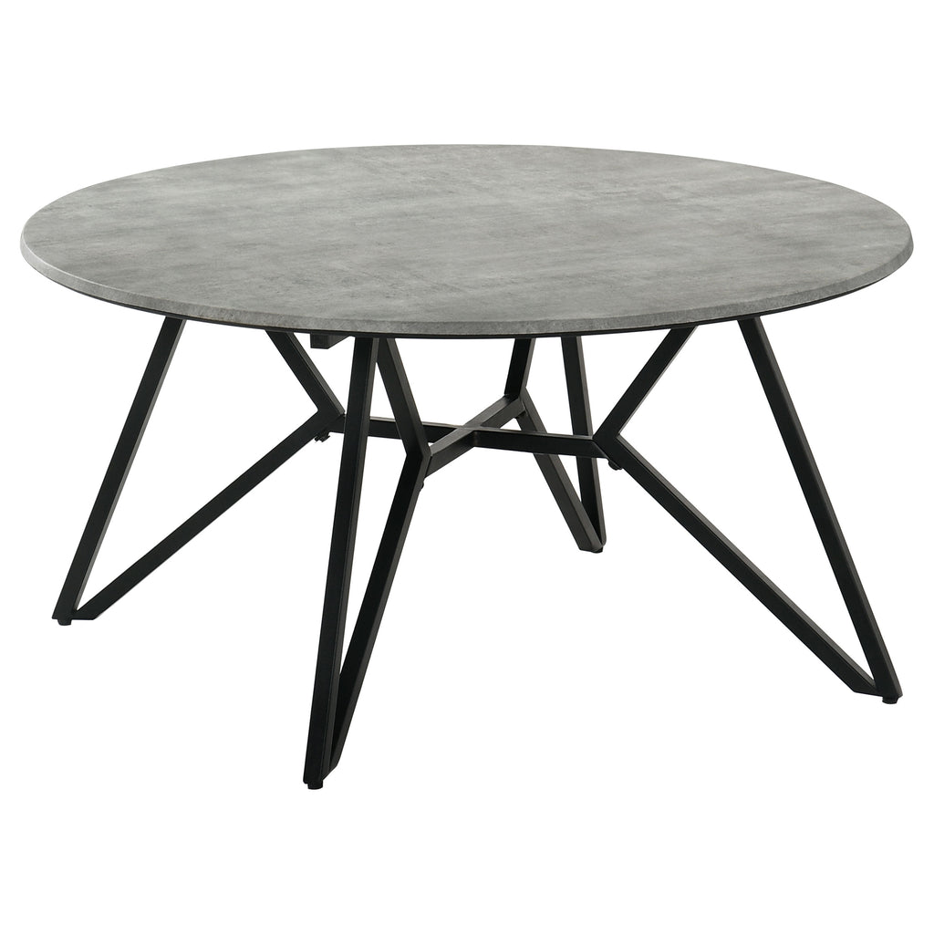 Garfield Cement 3-Piece Round Coffee and End Table Set