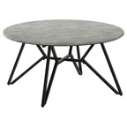 Garfield Cement 3-Piece Round Coffee and End Table Set