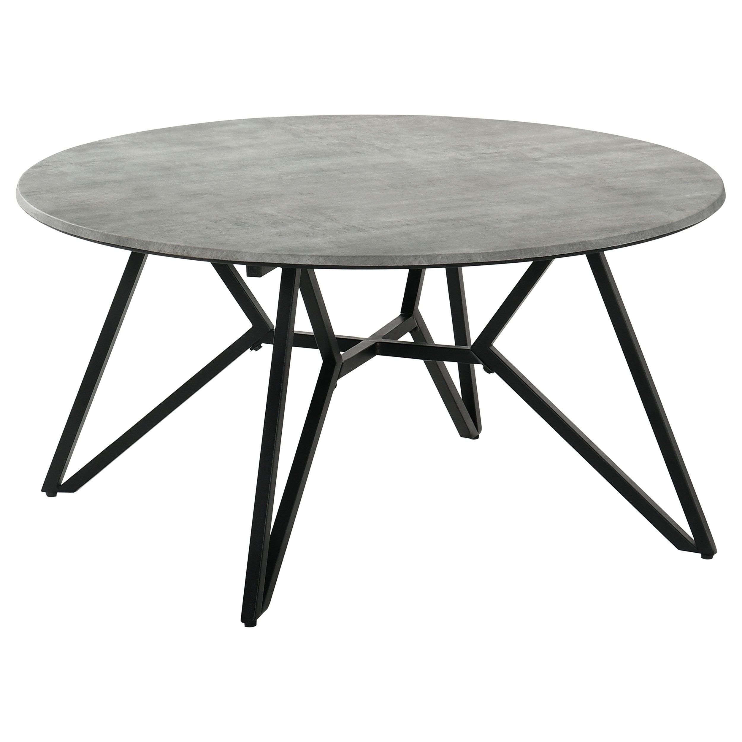 Garfield Cement 3-Piece Round Coffee and End Table Set