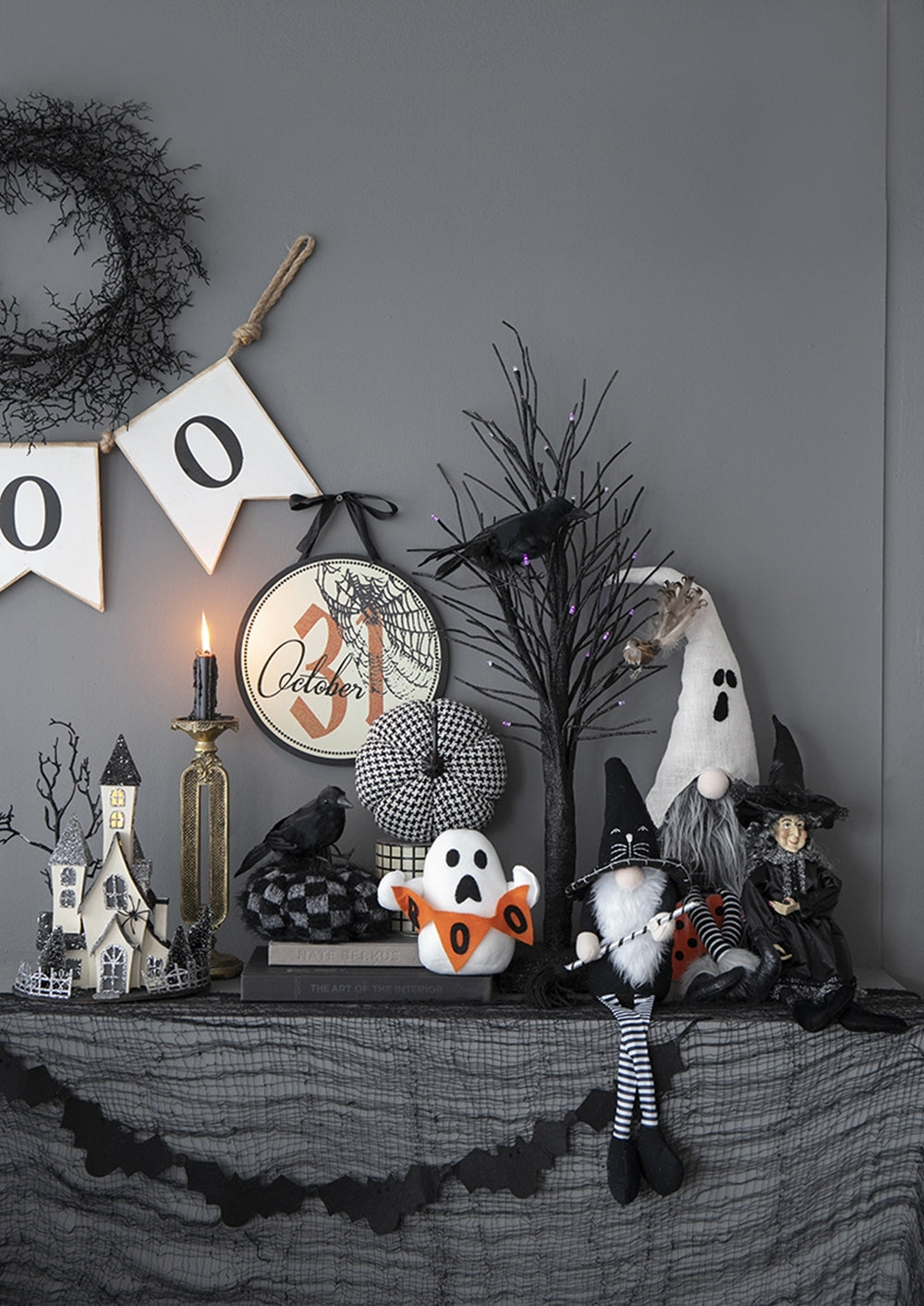 26.8" Handcrafted Halloween Gnome by Bruce