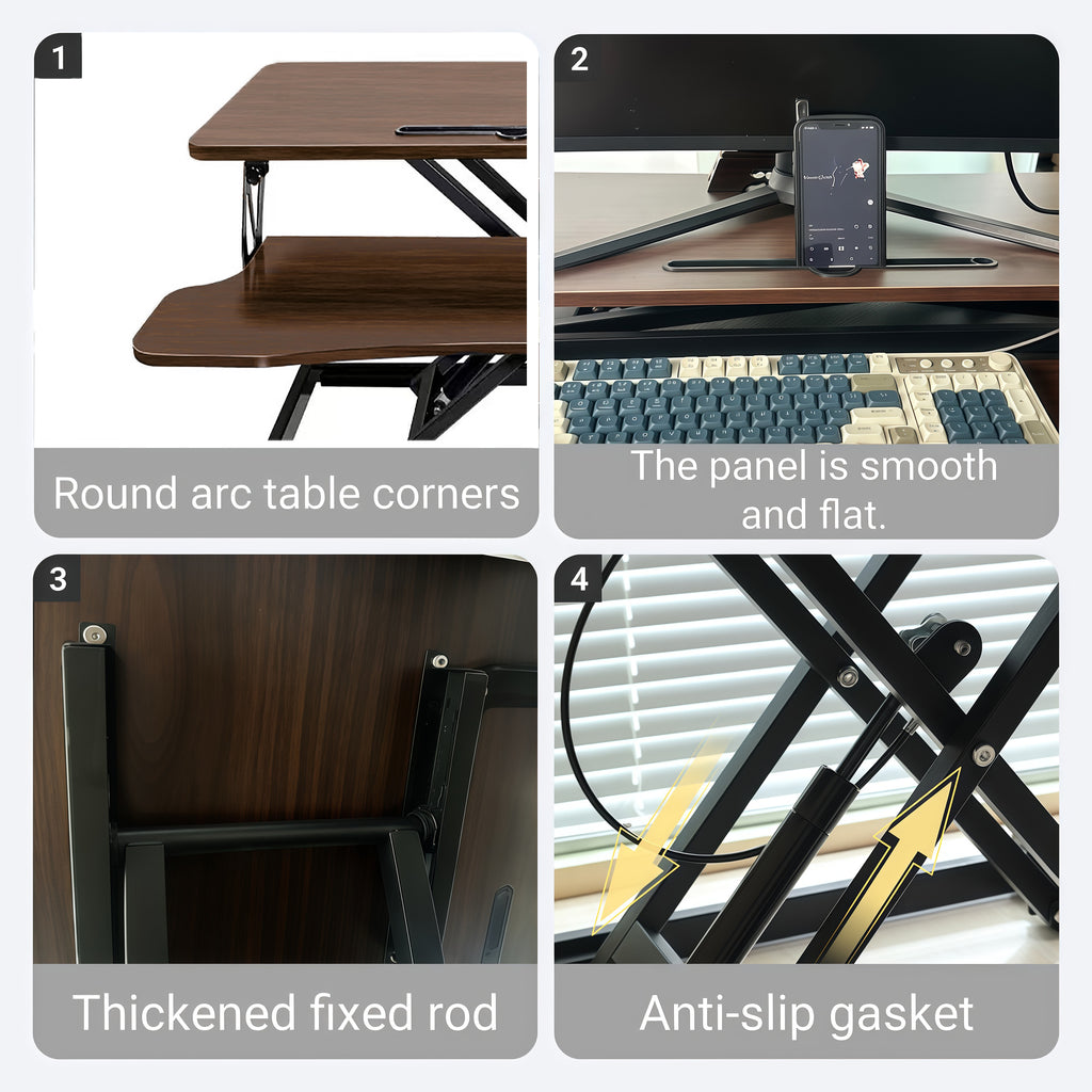 32 Inch Height Adjustable Desk Converter