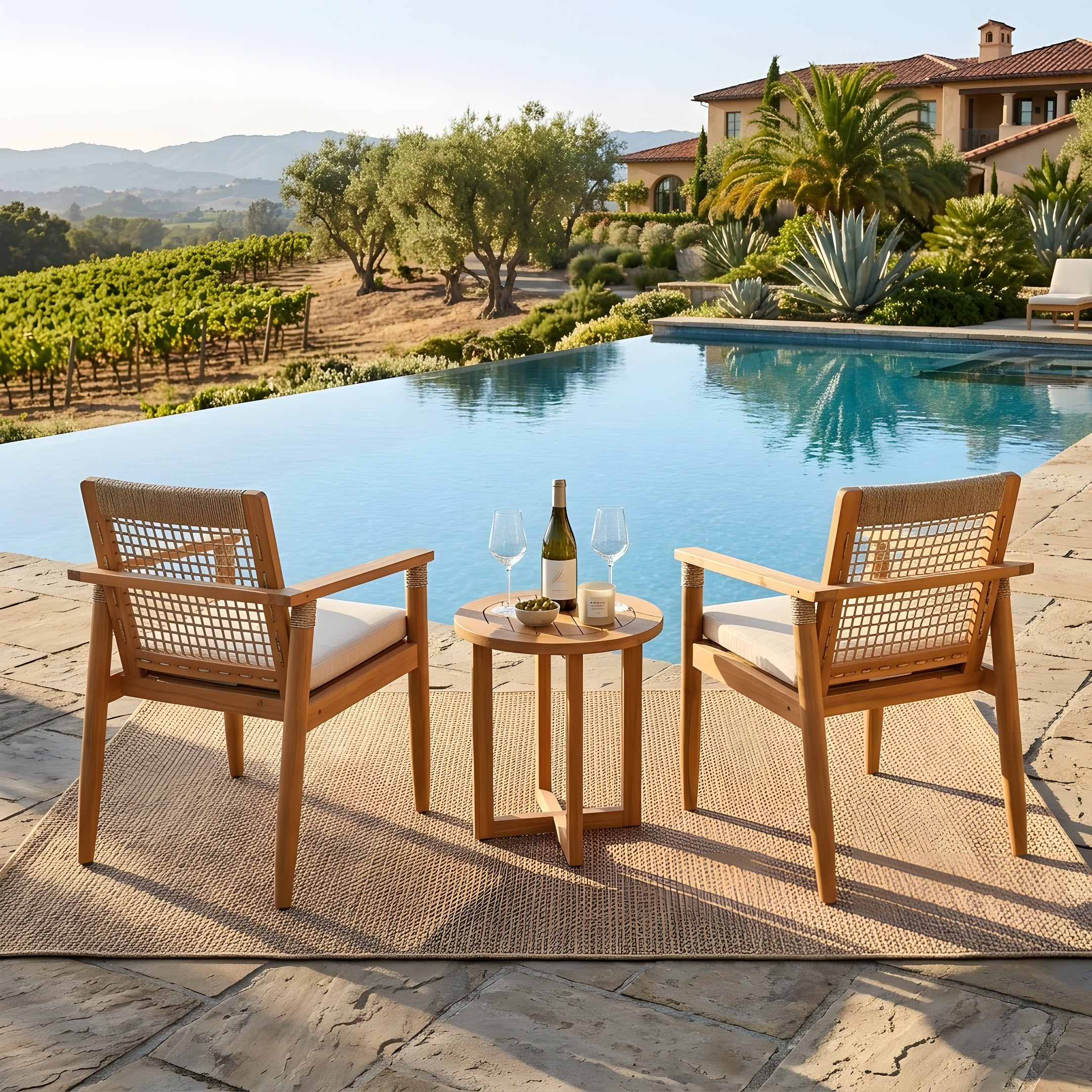 Outdoor Dining Chairs Set of 2