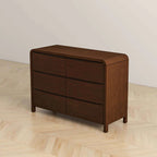 Lionel Mid Century Modern Solid Wood 6-Drawer Dresser