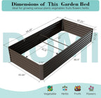 8x4 Galvanized Raised Garden Bed