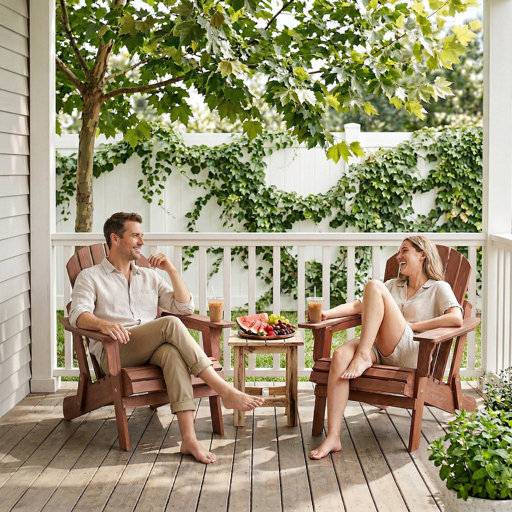 Oversize Wooden Outdoor Folding Adirondack Chair