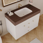 36 in Modern Free-standing Bathroom Vanity with Ceramic Sink & Ample Storage