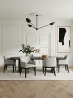 Gansevoort Wood Vegan Leather Armchair in Stone