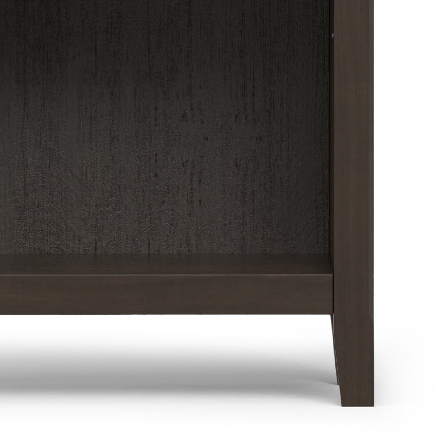 Amherst 24 Inch Solid Wood 5 Shelf Bookcase in Hickory