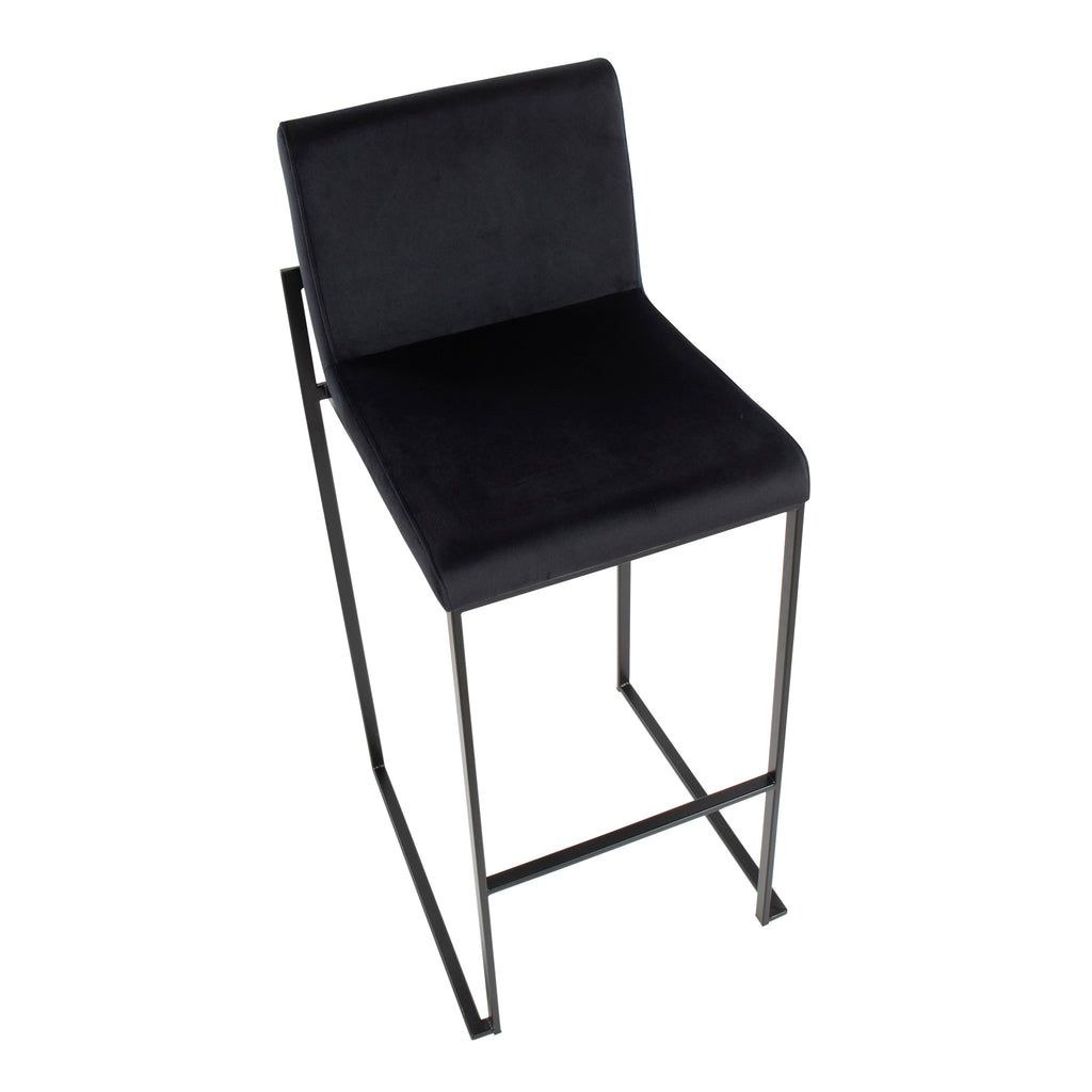 30" Contemporary High Back Barstool
