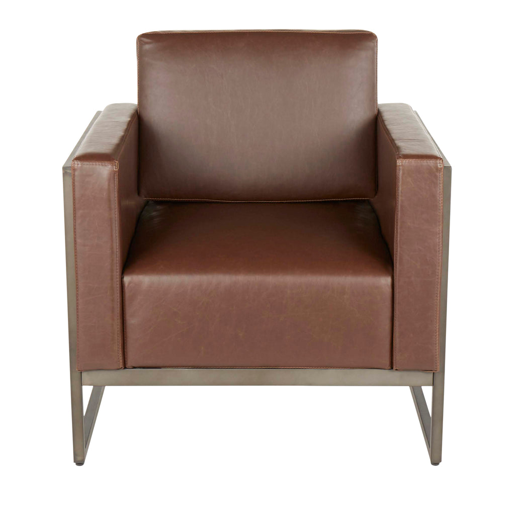 Drift Lounge Chair in Antique Metal