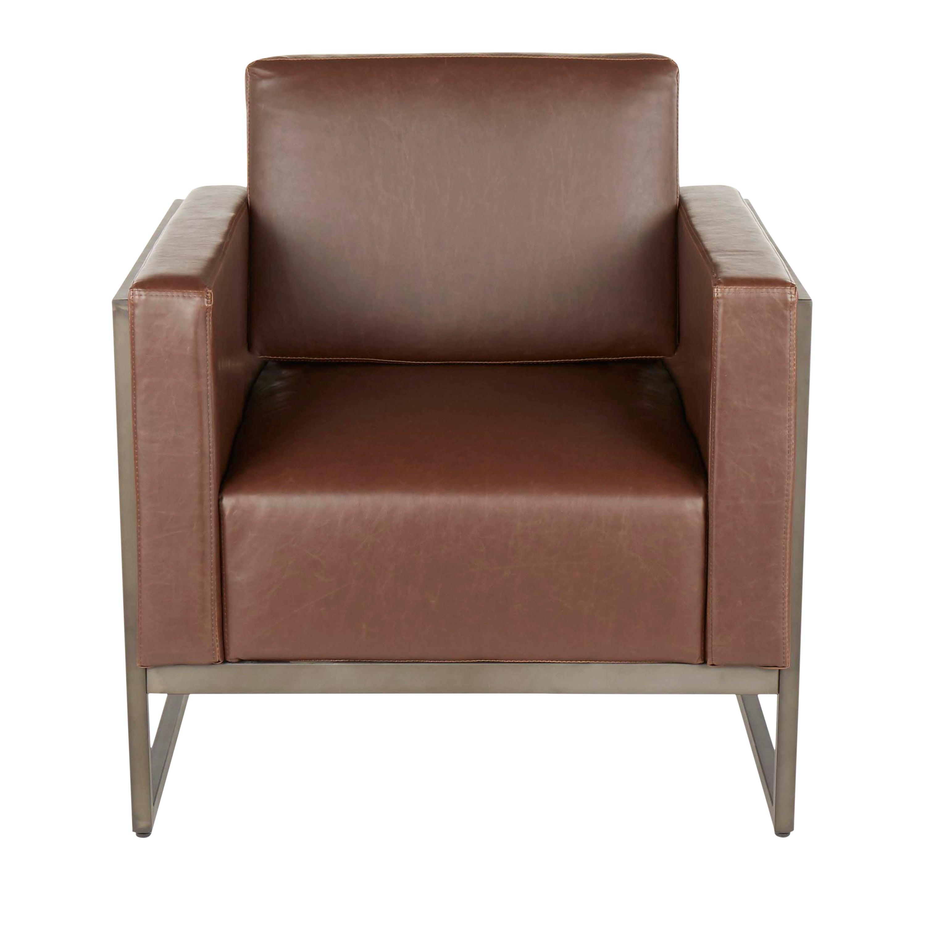 Drift Lounge Chair in Antique Metal