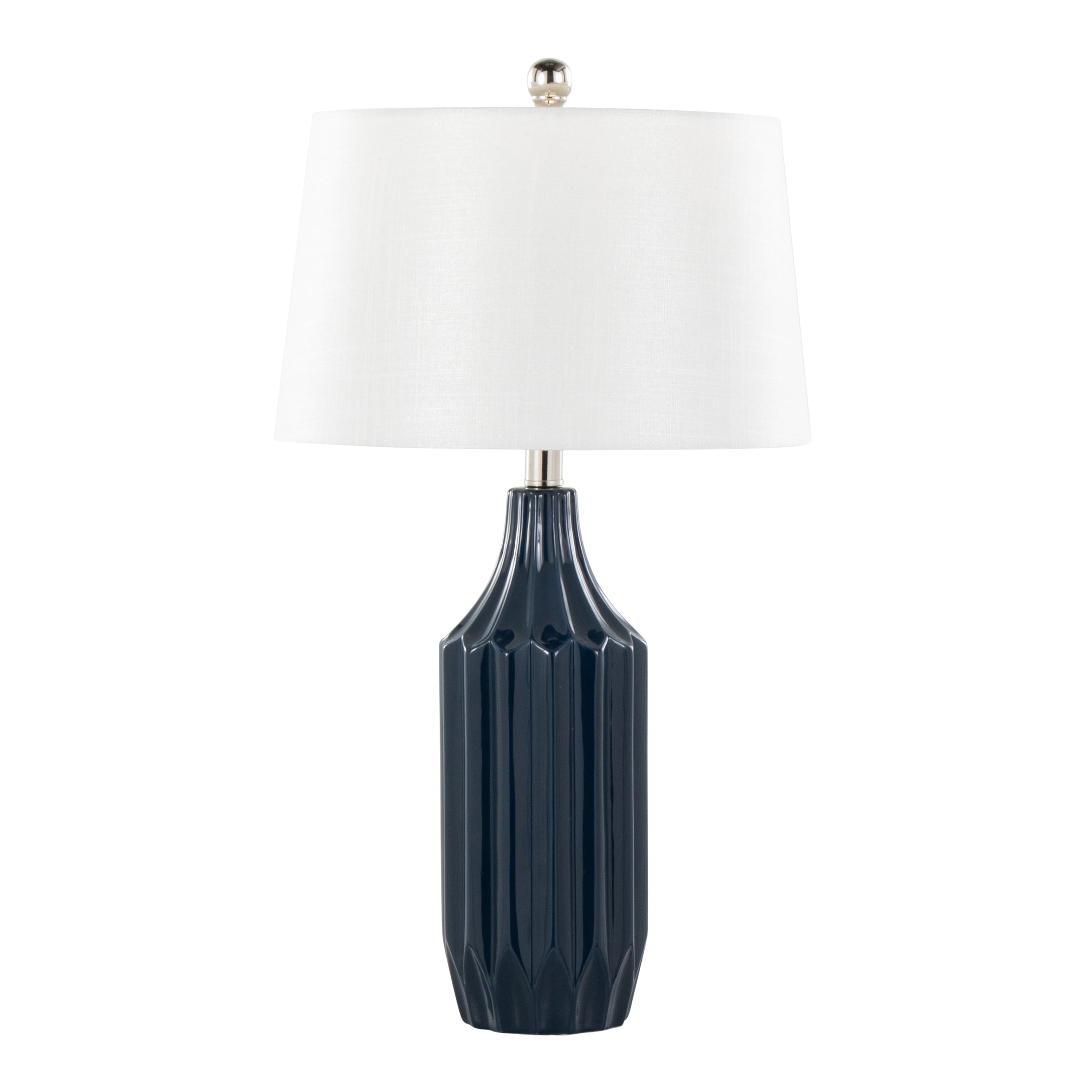 23" Contemporary Ceramic Table Lamp in Gloss