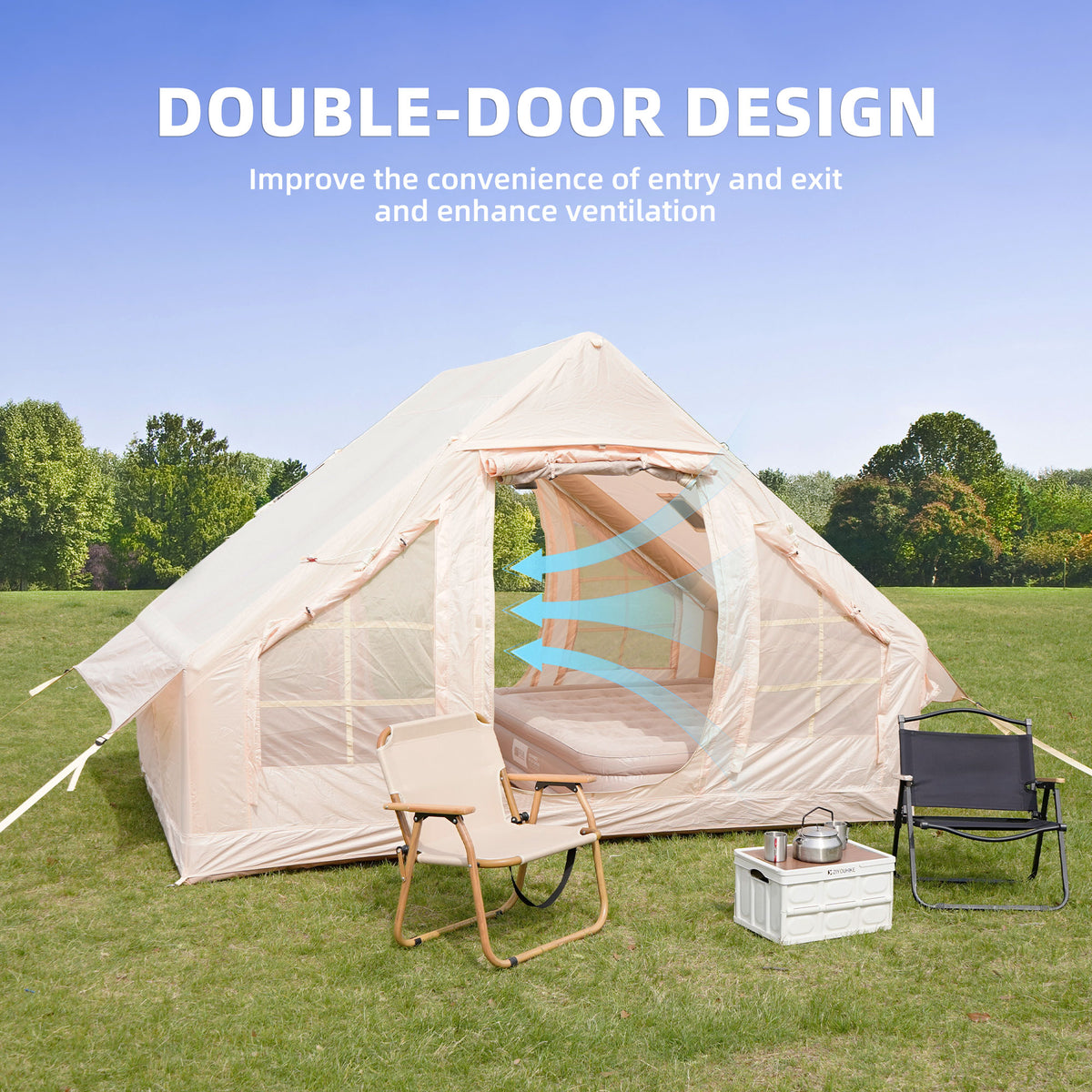 Inflatable Camping Tents with Hand Pump