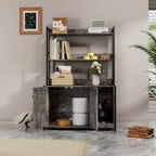 Large Cat Litter Box Enclosure With Shelf Storage